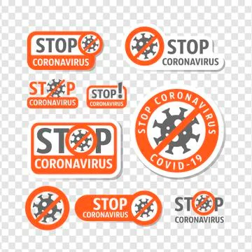 Stop coronavirus. Coronavirus danger and public health risk disease and flu o Stock Illustration