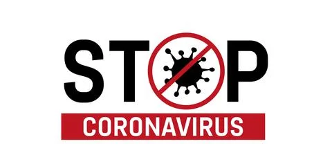 Stop coronavirus covid 19 vector. Stop Coronavirus Warning Sign. 2019-nCoV Stock Illustration