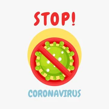 Stop coronavirus design Stock Illustration