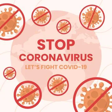 Stop coronavirus design Stock Illustration