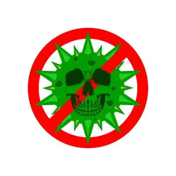 Stop coronavirus icon vector design concept Stock Illustration