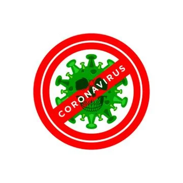 Stop coronavirus icon vector design concept Stock Illustration