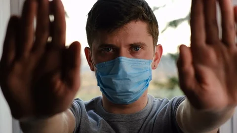 Stop coronavirus infection spreading concept. Stock Footage 128674307