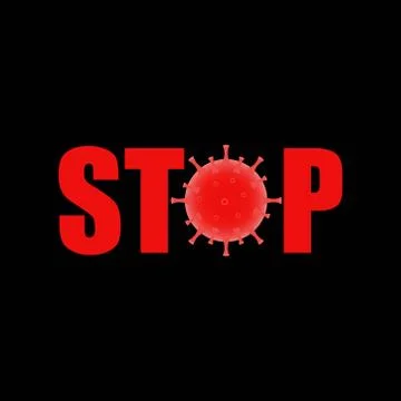 Stop Coronavirus poster 1 Stock Illustration