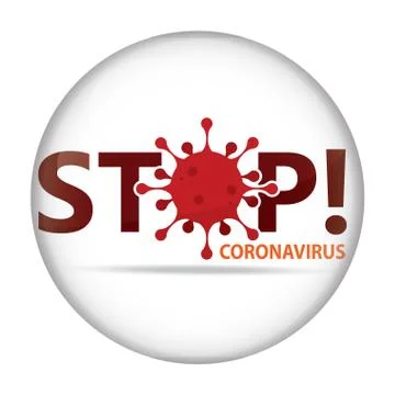 Stop coronavirus poster Stock Illustration