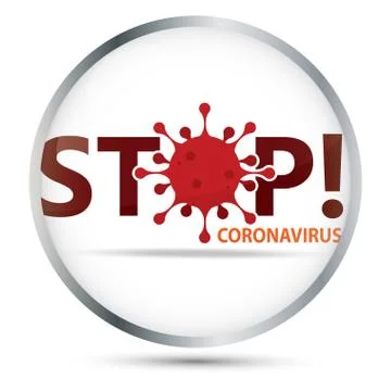 Stop coronavirus poster Stock Illustration