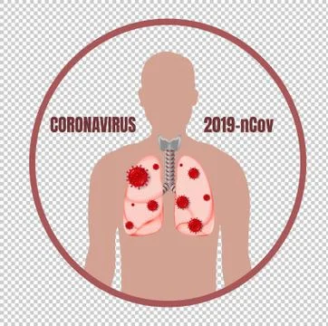 Stop Coronavirus Poster With Text Stock Illustration