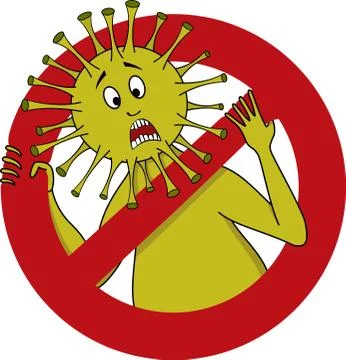 Stop coronavirus sign Stock Illustration