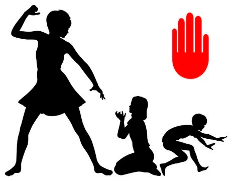 Stop Corporal Punishment Stock Illustration