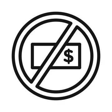 Stop Corruption icon black and white vector sign Stock Illustration