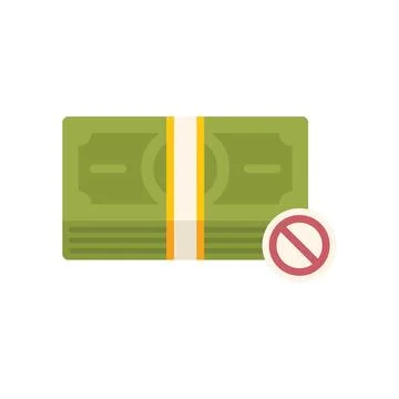 Stop corruption icon depicting bribery prohibition Stock Illustration