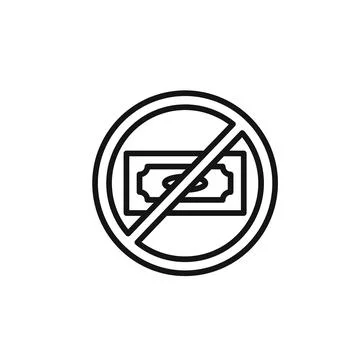 Stop Corruption icon outline collection in black Stock Illustration