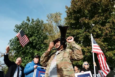 Stop the count protest outside the RNC HQ in Washington DC, USA - 05 Nov 2020 Stock Photos