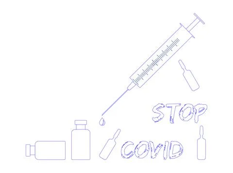 Stop COVID-19 concept world map with stop covid-19 sign vector illustration. 库存插图