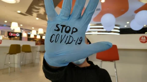 Stop COVID-19 Stock Footage 166398553