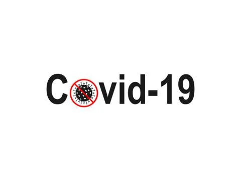 Stop covid-19 icon. Vector illustration, flat design. Stock-Illustration