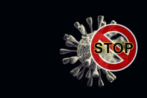 Stop Covid-19 Stock Illustration