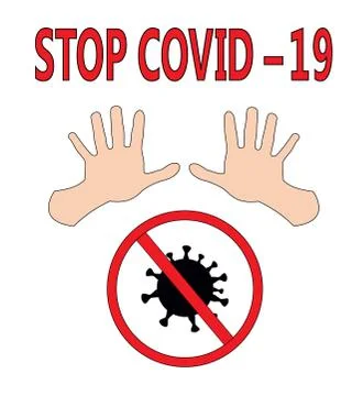 Stop covid-19 Stock Illustration
