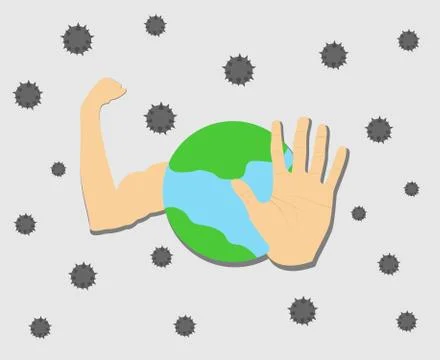 Stop covid 19 Stock Illustration