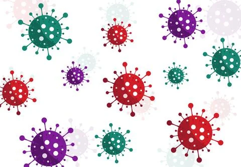 Stop COVID-19 spread concept design background Stock Illustration