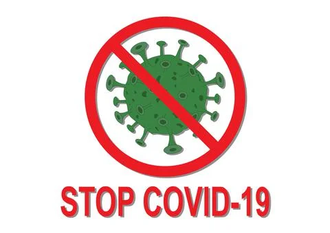Stop COVID19 Vector Stock Illustration