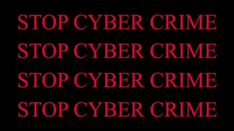 Stop cyber crime Stock Footage 83483084