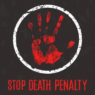 Stop the death penalty イラスト素材