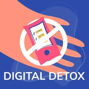  Stop dependence on digital information channels. Stock Illustration