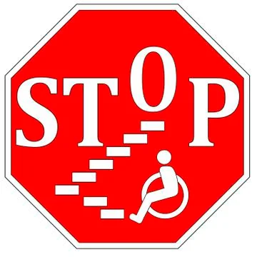 Stop Disability Discrimination Illustrazione stock