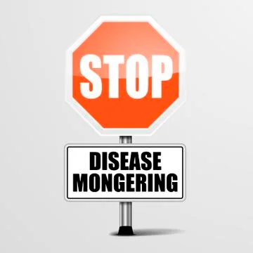 Stop Disease Mongering Stock Illustration