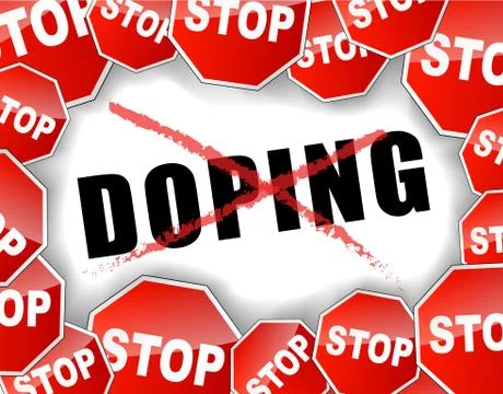 Stop doping Stock Illustration