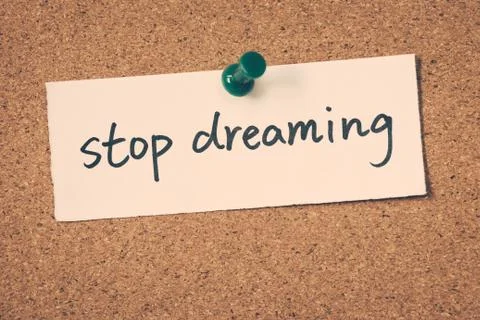 Stop dreaming Stock Photos