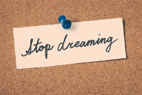 Stop dreaming Stock Photos