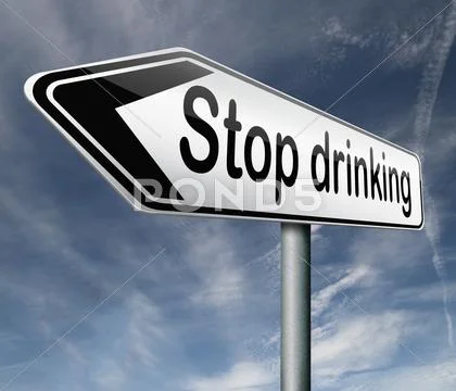 Stop drinking Stock Illustration