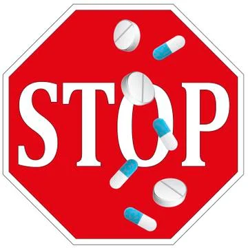 Stop Drug Abusus Illustrazione stock