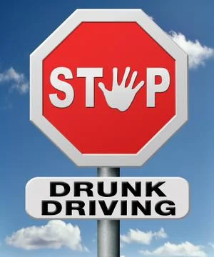 Stop drunk driving Stock Illustration