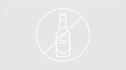 Stop drunk driving white line animation Stock Footage 310291280