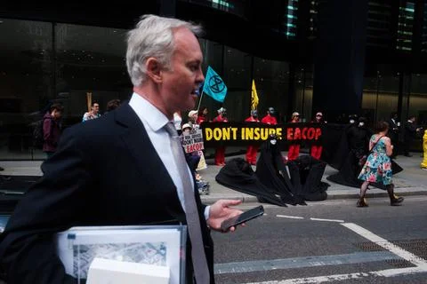  Stop EACOP climate protest, London, UK. London, UK. 30 AUG, 2023. Activis... Stock Photos
