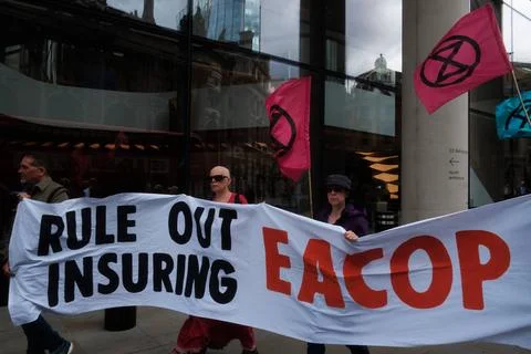  Stop EACOP climate protest, London, UK. London, UK. 30 AUG, 2023. Activis... Stock Photos