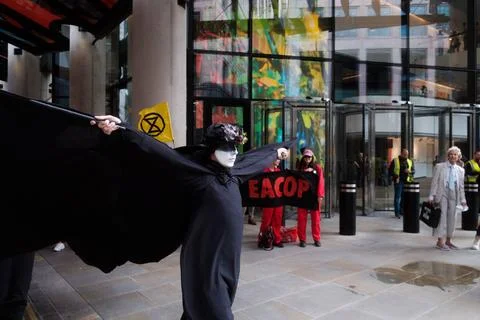  Stop EACOP climate protest, London, UK. London, UK. 30 AUG, 2023. Activis... Stock Photos