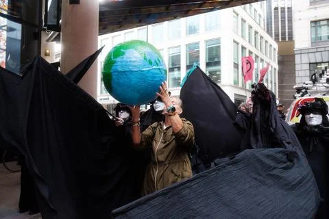  Stop EACOP climate protest, London, UK. London, UK. 30 AUG, 2023. Activis... Stock Photos