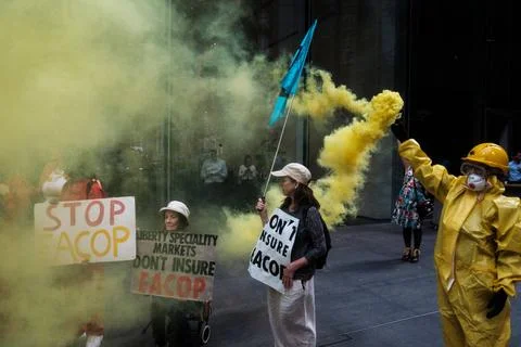  Stop EACOP climate protest, London, UK. London, UK. 30 AUG, 2023. Activis... Stock Photos