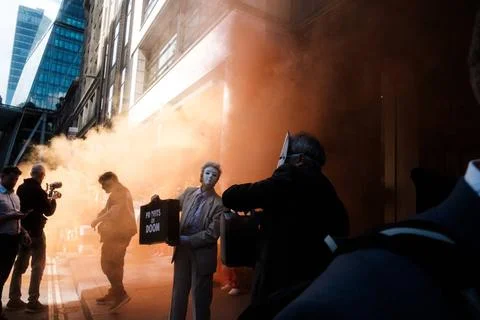  Stop EACOP climate protest, London, UK. London, UK. 30 AUG, 2023. Activis... Stock Photos
