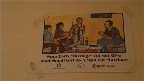 "Stop Early Marriage" Stock Footage 111037142