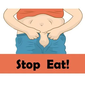 Stop eating Stock Illustration