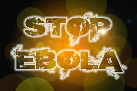 Stop ebola concept Stock Illustration