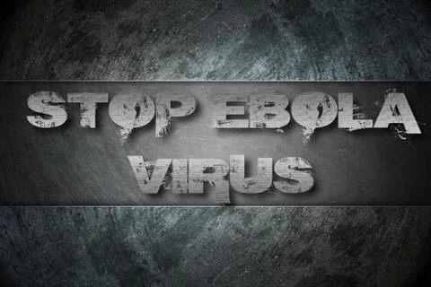 Stop ebola concept Stock Illustration