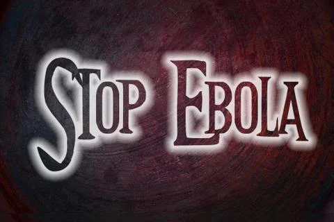 Stop ebola concept Stock Illustration