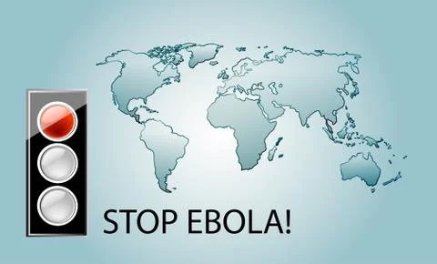 Stop ebola Stock Illustration