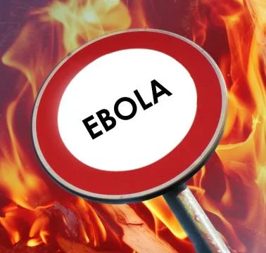 Stop ebola sign Stock Illustration